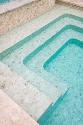  Slow Water greenery pool steps